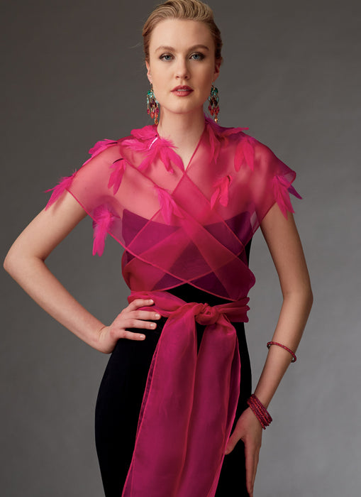 Vogue Pattern 9276 Misses' Reversible Shrugs and Capelet | TaFa from Jaycotts Sewing Supplies
