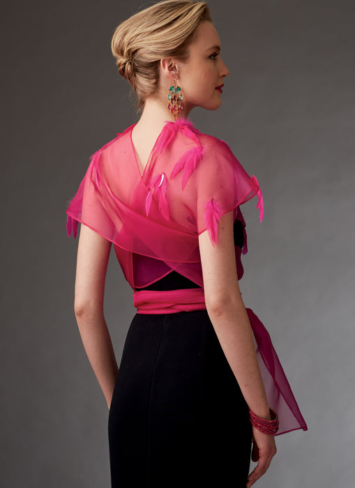 Vogue Pattern 9276 Misses' Reversible Shrugs and Capelet | TaFa from Jaycotts Sewing Supplies