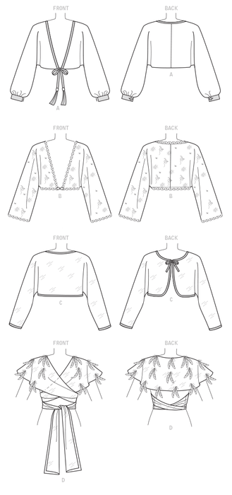 Vogue Pattern 9276 Misses' Reversible Shrugs and Capelet | TaFa from Jaycotts Sewing Supplies