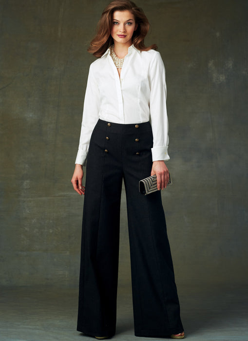 Vogue Pattern 9282 High-Waisted Pants Pattern from Jaycotts Sewing Supplies