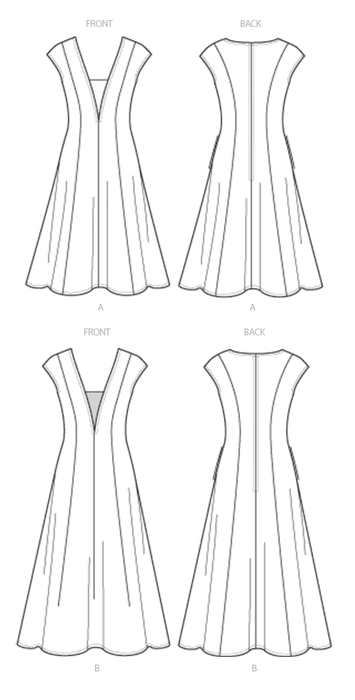 Vogue Pattern 9292 Misses' Dress and Dickie Pattern from Jaycotts Sewing Supplies