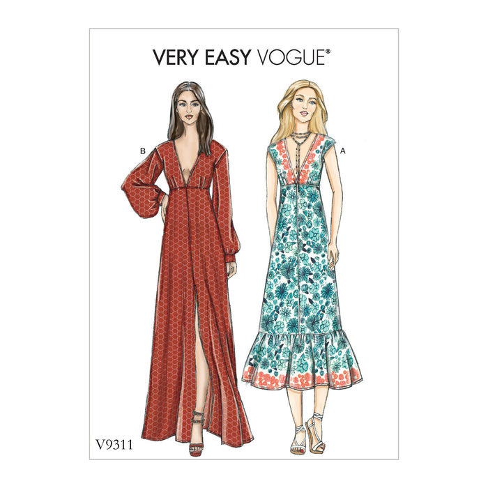 Vogue Pattern 9311 Misses' Dress pattern from Jaycotts Sewing Supplies