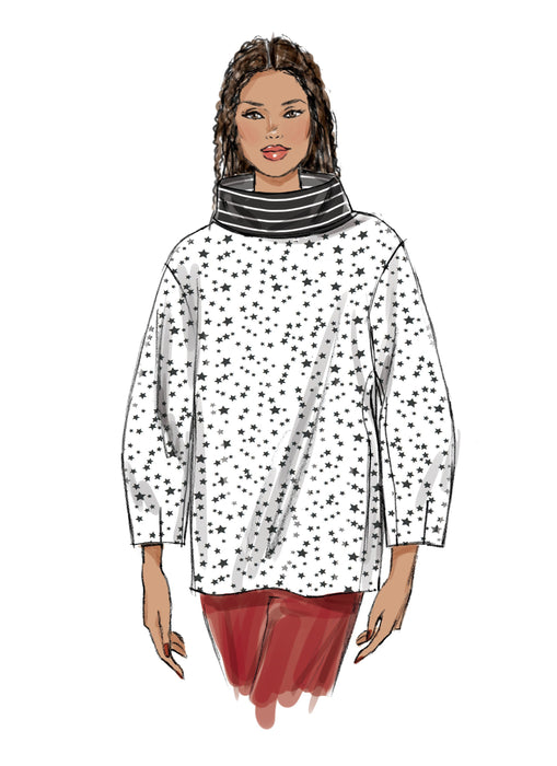 Vogue Pattern 9330 Misses' Top | Very Easy Vogue from Jaycotts Sewing Supplies