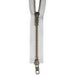 YKK Antique Brass Two Way Open End Zip, WHITE from Jaycotts Sewing Supplies