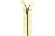 Metal Dress Zip | Antique Brass - IVORY from Jaycotts Sewing Supplies