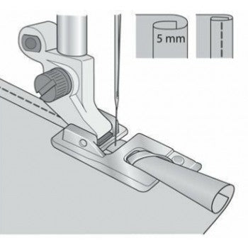 Husqvarna Viking Narrow Hem Foot 5mm from Jaycotts Sewing Supplies