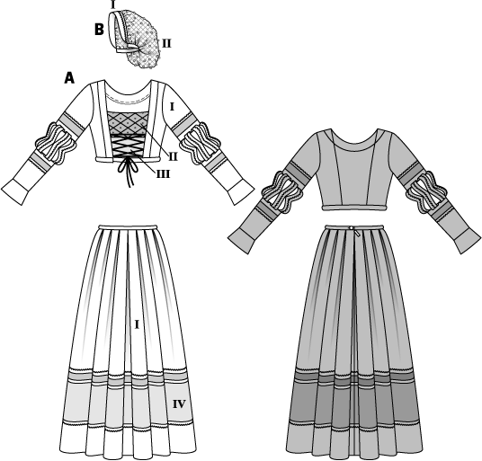 BD7171 Renaissance Costume from Jaycotts Sewing Supplies