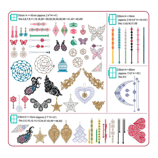 Brother Embroidery USB 013 | 3D Lace from Jaycotts Sewing Supplies