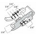 Husqvarna Viking Clear ¼” Piecing Foot with guide from Jaycotts Sewing Supplies
