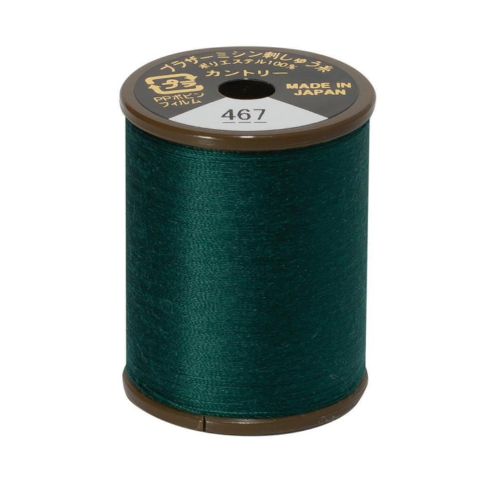 Brother Country Embroidery Thread, 467 Deep Green from Jaycotts Sewing Supplies