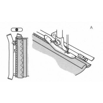Husqvarna Viking Narrow Zip Foot from Jaycotts Sewing Supplies