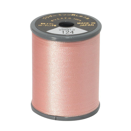 Brother Embroidery Thread 124 Fresh Pink from Jaycotts Sewing Supplies