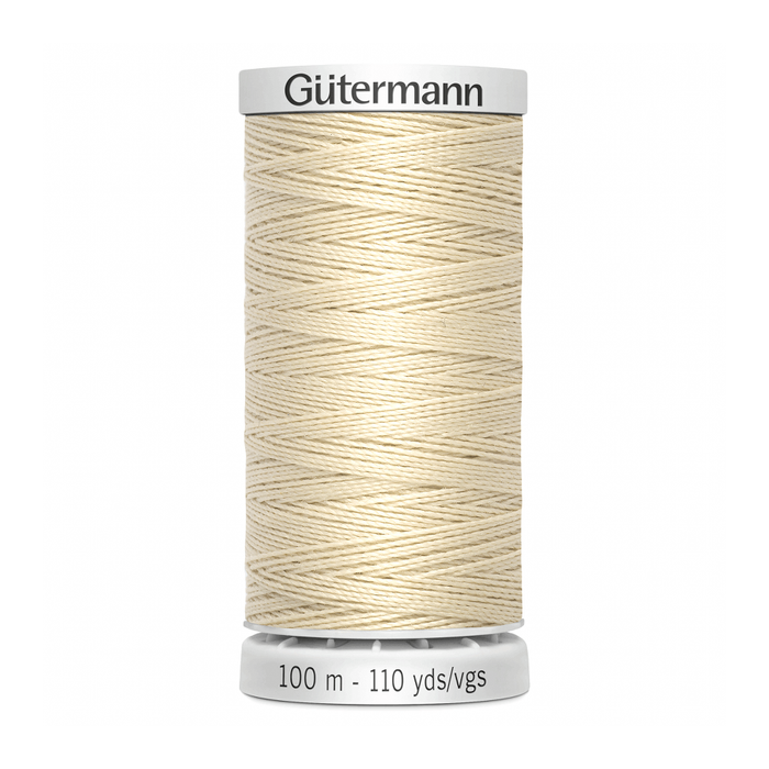 Gutermann Extra Strong Thread 100m | Cream from Jaycotts Sewing Supplies