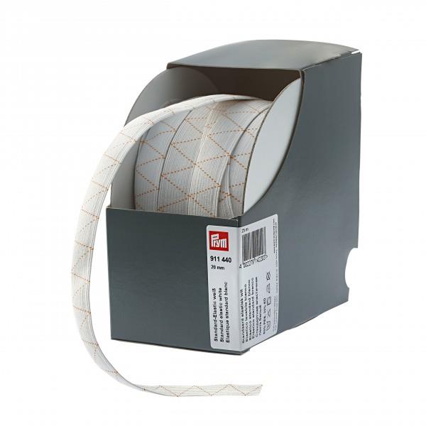 Prym Standard Elastic - White from Jaycotts Sewing Supplies
