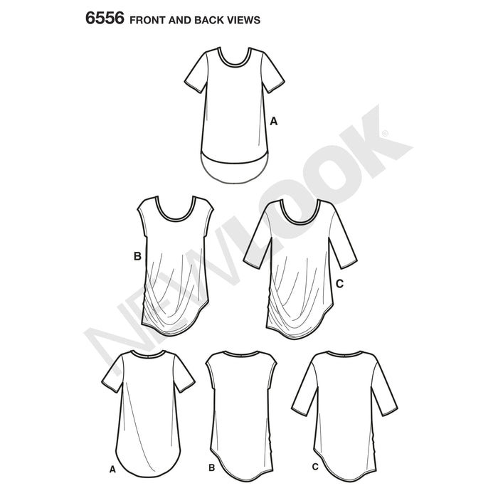 NL6556 Women's Easy Knit Tops Pattern from Jaycotts Sewing Supplies