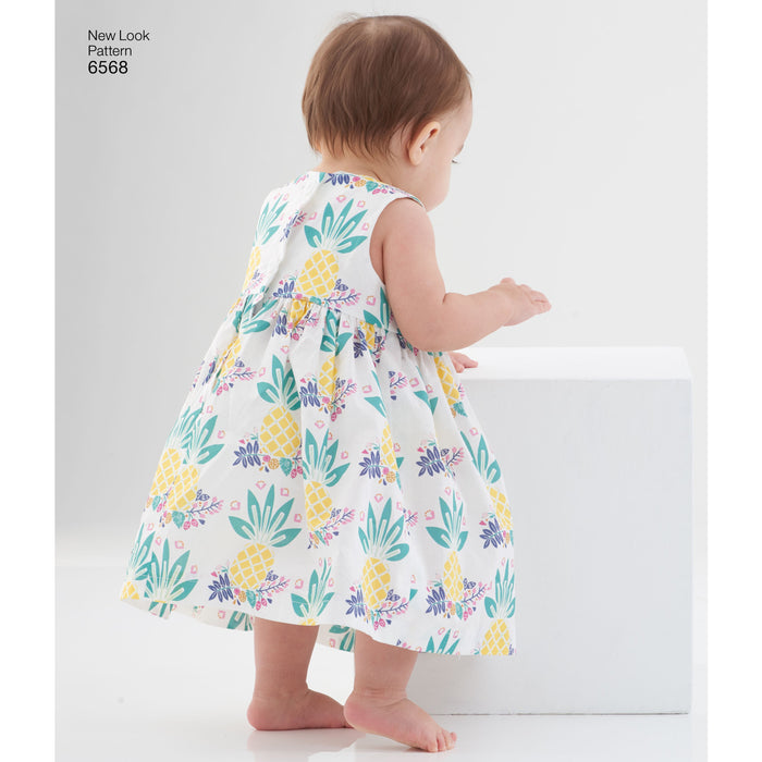 NL6568 Pattern for Babies' Dress and Romper from Jaycotts Sewing Supplies