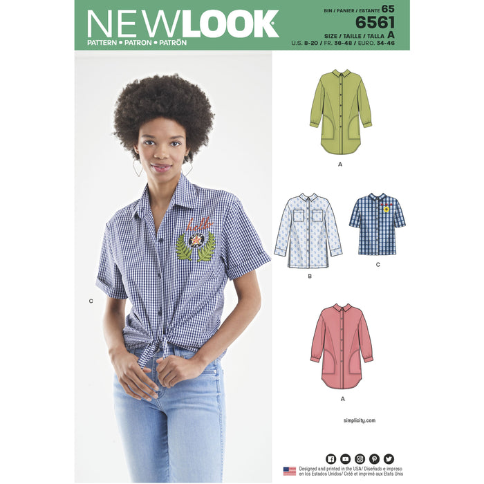 NL6561 Women's Shirts Pattern from Jaycotts Sewing Supplies