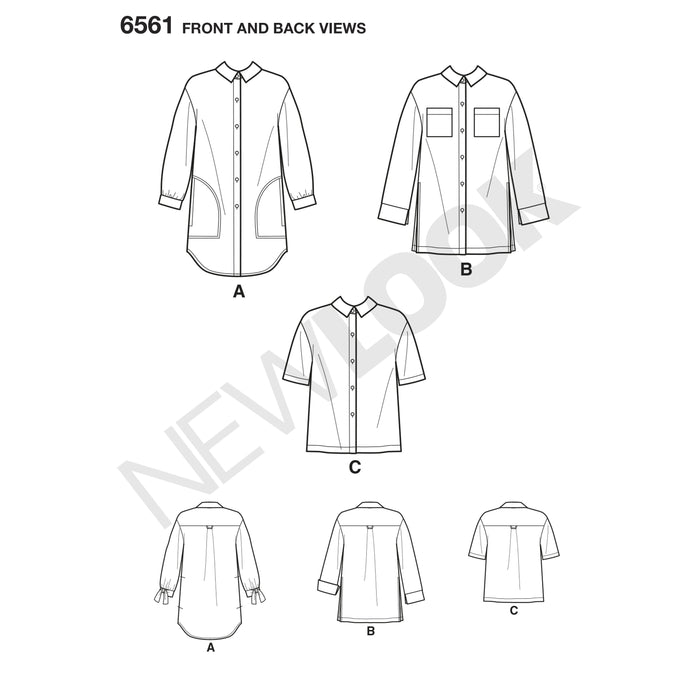 NL6561 Women's Shirts Pattern from Jaycotts Sewing Supplies