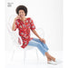 NL6555 Women's Keyhole Shirt Pattern from Jaycotts Sewing Supplies