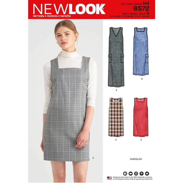 NL6572 Jumper Dress sewing pattern from Jaycotts Sewing Supplies