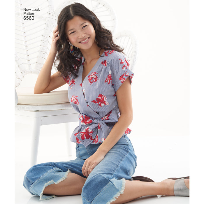 NL6560 Women's Wrap Tops Pattern from Jaycotts Sewing Supplies