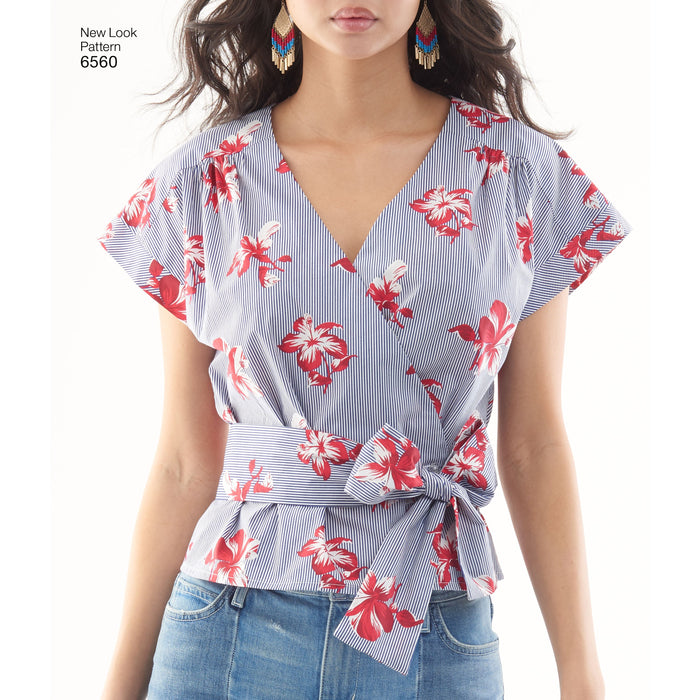 NL6560 Women's Wrap Tops Pattern from Jaycotts Sewing Supplies