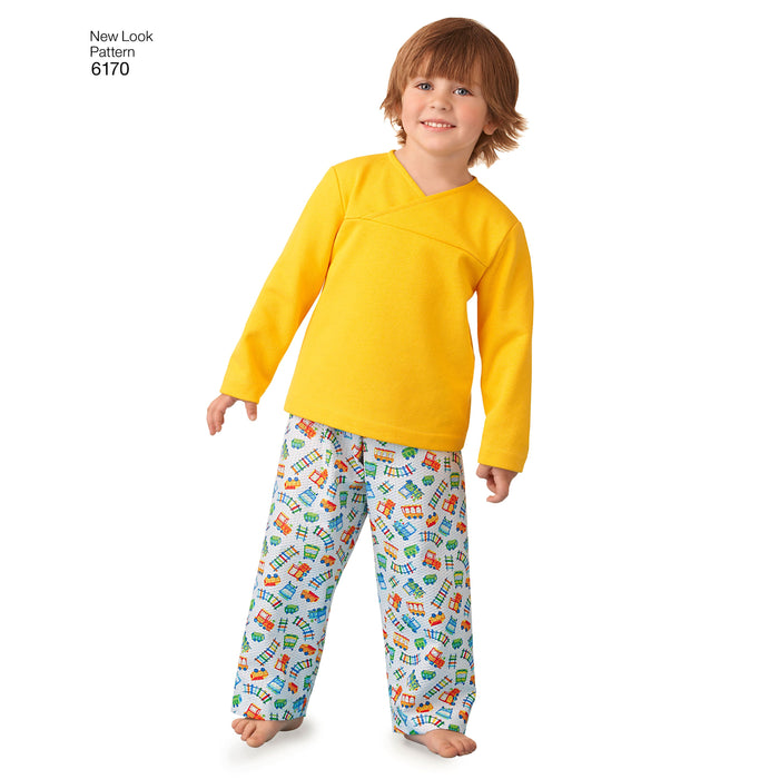 NL6170 Toddlers' and Child's Pyjamas pattern from Jaycotts Sewing Supplies