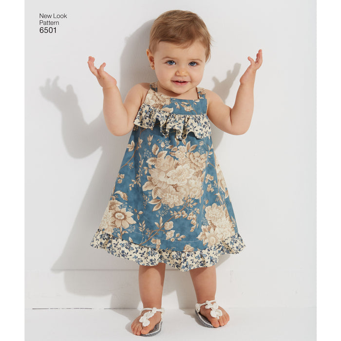 NL6501 Babies' Dress and Romper from Jaycotts Sewing Supplies
