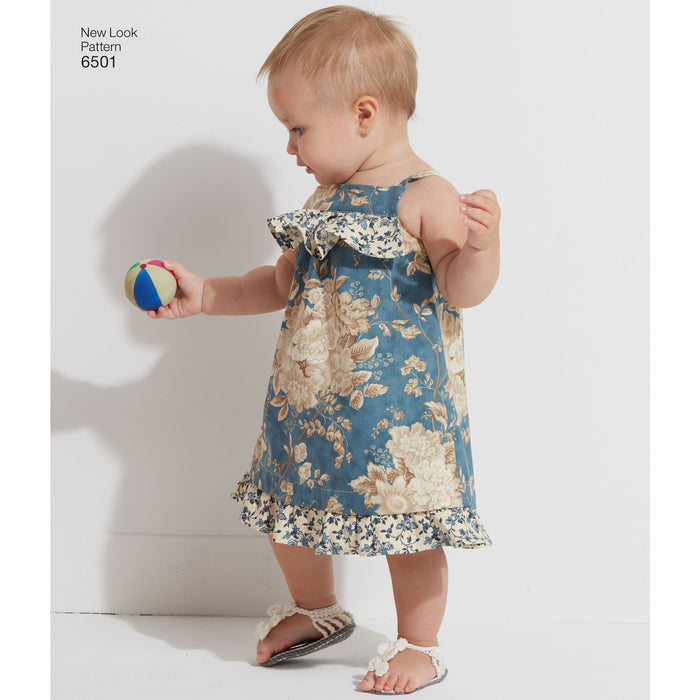 NL6501 Babies' Dress and Romper from Jaycotts Sewing Supplies