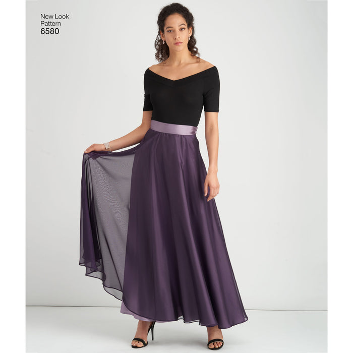 NL6580 Circle Skirt Evening Wear pattern from Jaycotts Sewing Supplies