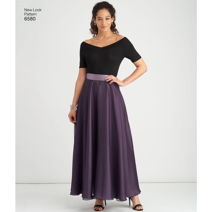 NL6580 Circle Skirt Evening Wear pattern from Jaycotts Sewing Supplies