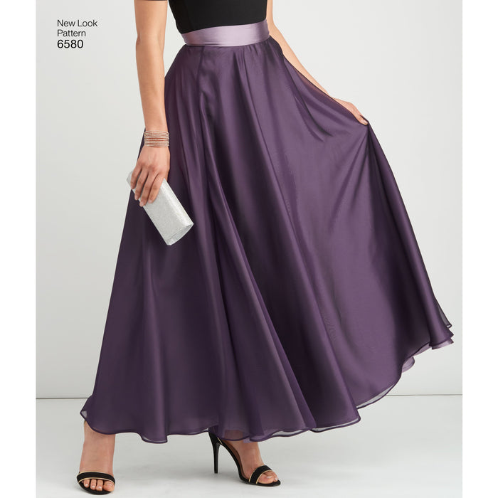 NL6580 Circle Skirt Evening Wear pattern from Jaycotts Sewing Supplies