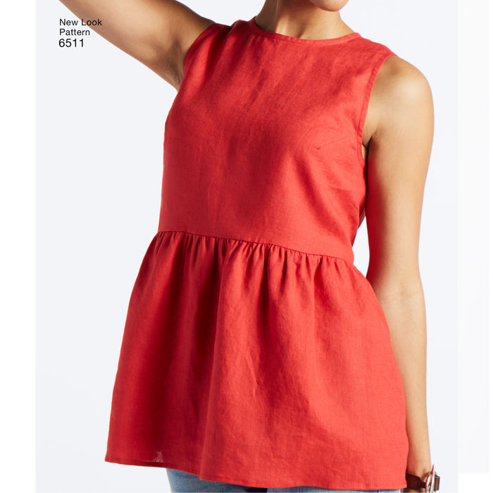 NL6511 Tops With Length and Sleeve Variations from Jaycotts Sewing Supplies