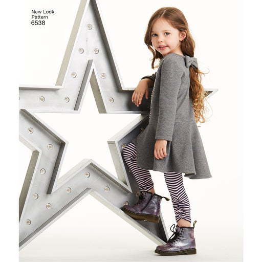 NL6538 Child's Knit Leggings and Dresses from Jaycotts Sewing Supplies