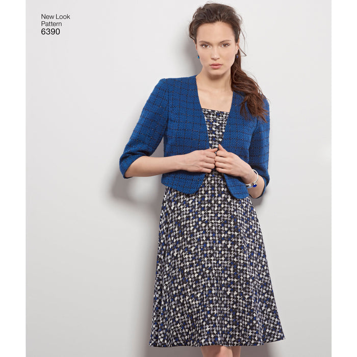 NL6390 Misses' Dresses with full Skirt and Bolero from Jaycotts Sewing Supplies