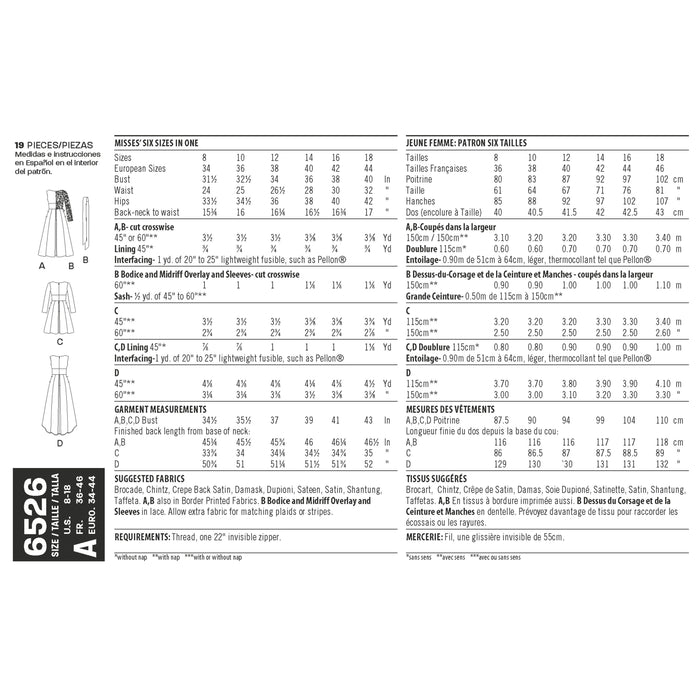 NL6526 Women's Dress Pattern from Jaycotts Sewing Supplies