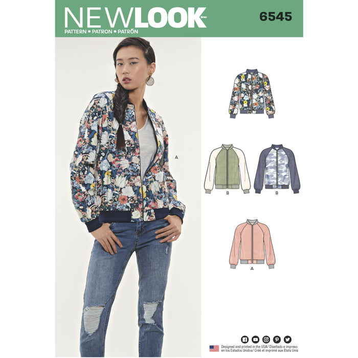 NL6545 Women's Flight Jacket Pattern from Jaycotts Sewing Supplies