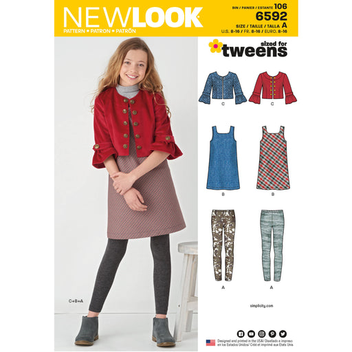 NL6592 Girl's Sportswear sewing pattern from Jaycotts Sewing Supplies