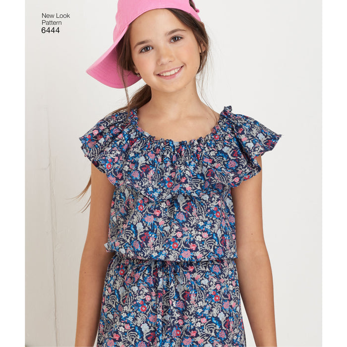 NL6444 Girl's Dress and Jumpsuit in Two Lengths from Jaycotts Sewing Supplies