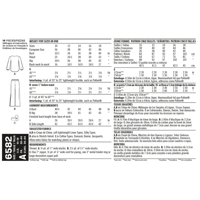 NL6582 Evening wear sewing pattern from Jaycotts Sewing Supplies