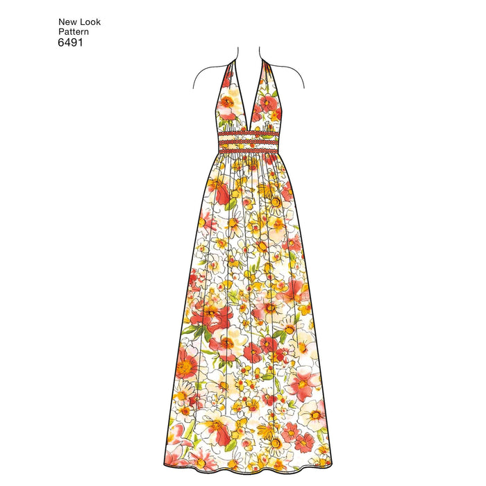 NL6491 Dresses in two Lengths with Bodice Variations from Jaycotts Sewing Supplies