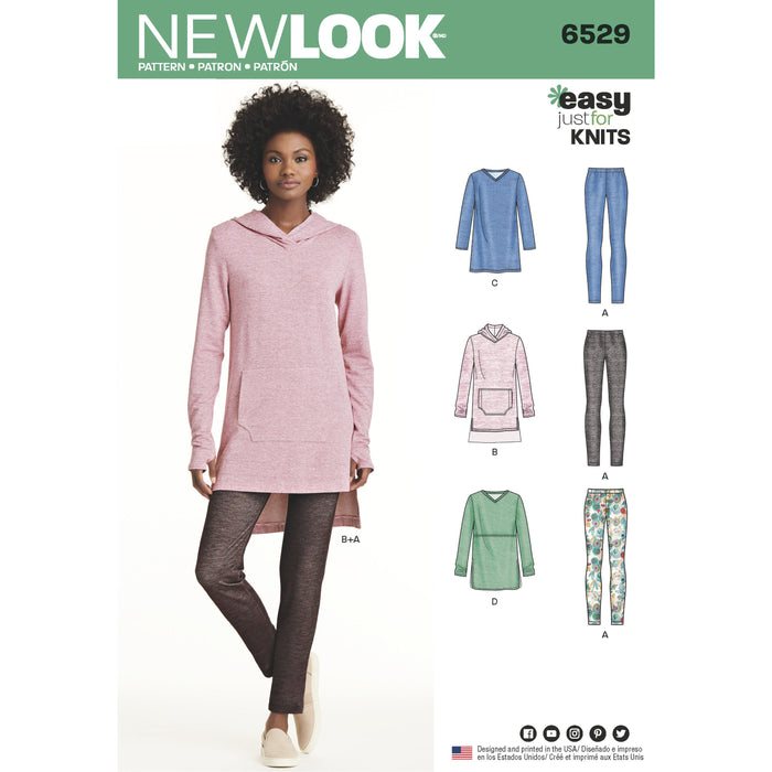 NL6529 Women's Knit Tunics and Leggings from Jaycotts Sewing Supplies