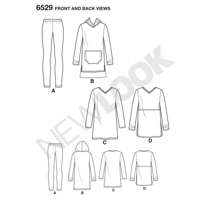 NL6529 Women's Knit Tunics and Leggings from Jaycotts Sewing Supplies