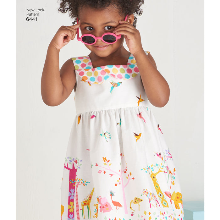 NL6441 Toddlers' Easy Dresses, Top and Cropped Pants from Jaycotts Sewing Supplies