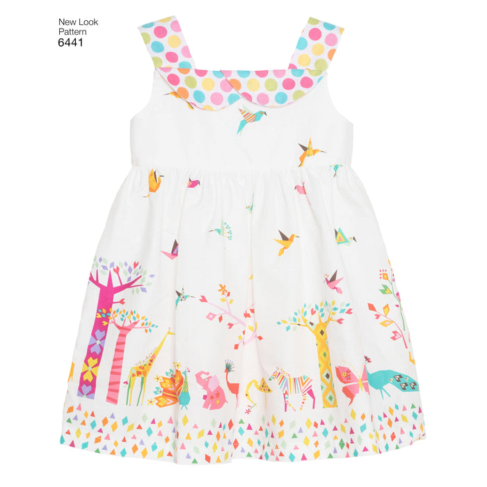 NL6441 Toddlers' Easy Dresses, Top and Cropped Pants from Jaycotts Sewing Supplies