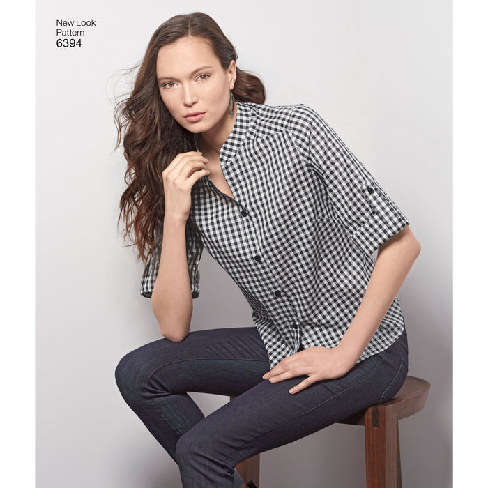 NL6394 Misses' Button Front Tops from Jaycotts Sewing Supplies