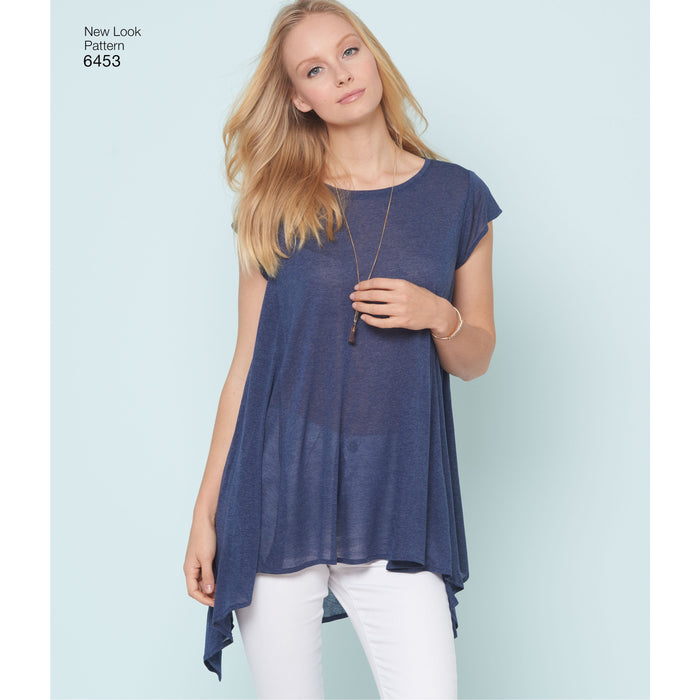 NL6453 Misses' Easy Knit Tops from Jaycotts Sewing Supplies