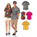 NL6197 Misses' and Men's Shirts sewing pattern from Jaycotts Sewing Supplies