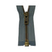 YKK Open End Zip - Medium, Antique Brass Colour 578 Grey from Jaycotts Sewing Supplies