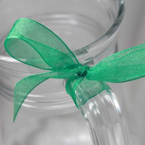 Berisfords Super Sheer Ribbon 25m - EMERALD from Jaycotts Sewing Supplies